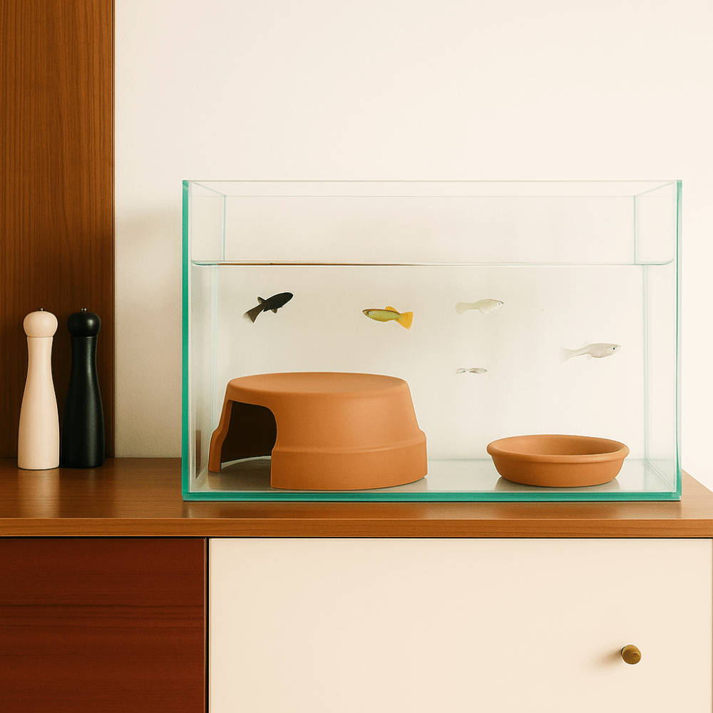 Hide Cave Ceramic - กล่องเซรามิกอเนกประสงค์สำหรับสัตว์เลื้อยคลาน ตกแต่งบ้าน สร้างที่หลบซ่อนสำหรับเต่า ถ้ำสัตว์เลื้อยคลานสำหรับตกแต่งบ้าน