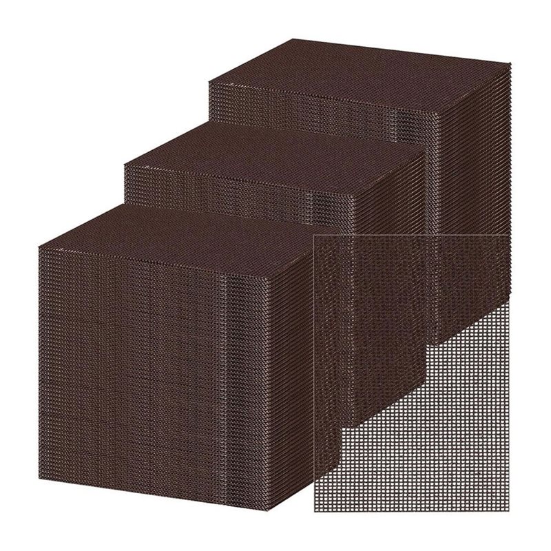 Screen Top Mesh - แผ่นกรองทำความสะอาดเตาแบบแบน ABXF-100 แพ็ค 4x5.5 นิ้ว แผ่นตาข่ายขัดแบบเตรียมพร้อมสำหรับทำความสะอาดเตาแบบแบน