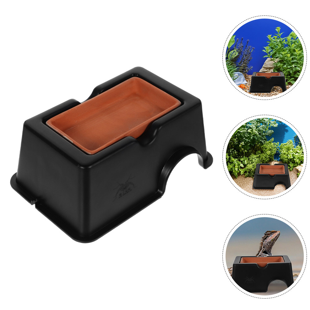 Hide Cave Ceramic - ที่ซ่อนสำหรับตุ๊กแกลายเสือดาว 2 ชิ้น ที่ซ่อนเซรามิกสำหรับสัตว์เลื้อยคลานขนาดเล็ก ที่ซ่อนสำหรับเต่าและตุ๊กแก อุปกรณ์เสริมสำหรับตู้เลี้ยงสัตว์เลื้อยคลาน
