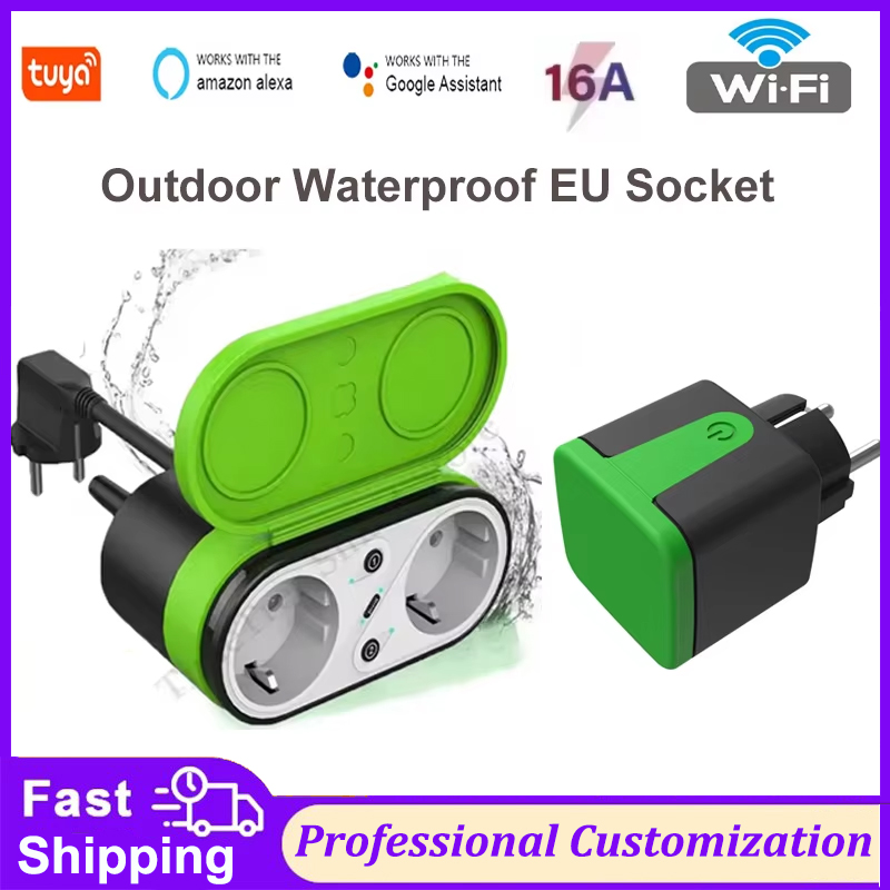 ปลั๊กไฟอัจฉริยะ Tuya EU 16A Wi - Timer Dual Outlet บทวิจารณ์และราคา