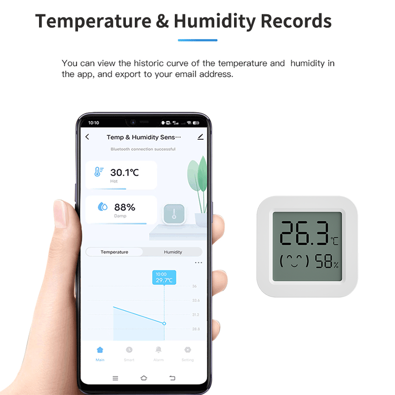ทูยาเซ็นเซอร์วัดอุณหภูมิและควา - Digital Hygrometer Probe บทวิจารณ์และราคา