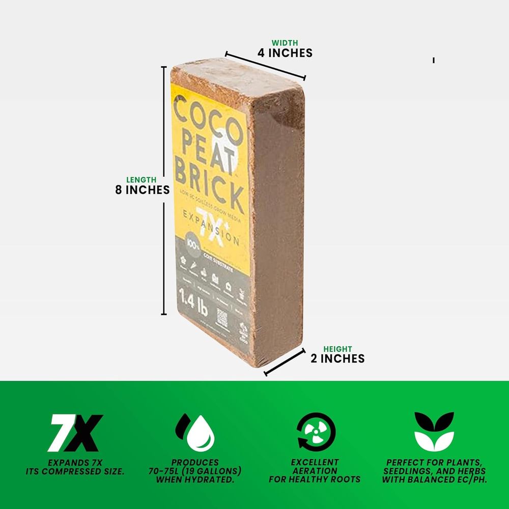 อิฐเพาะปลูก 650 กรัม - อิฐพีทอ - Substrate Coconut Fiber บทวิจารณ์และราคา