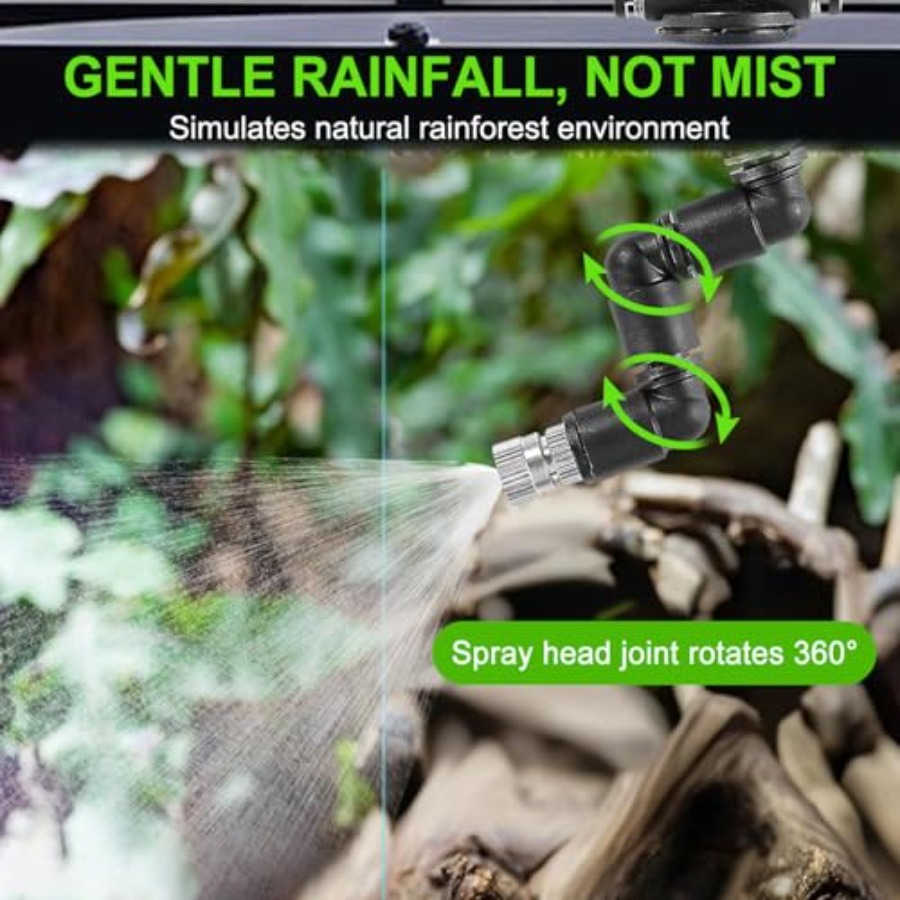 ระบบพ่นหมอกสำหรับตู้เลี้ยงสัตว - Misting Nozzle Reptile บทวิจารณ์และราคา