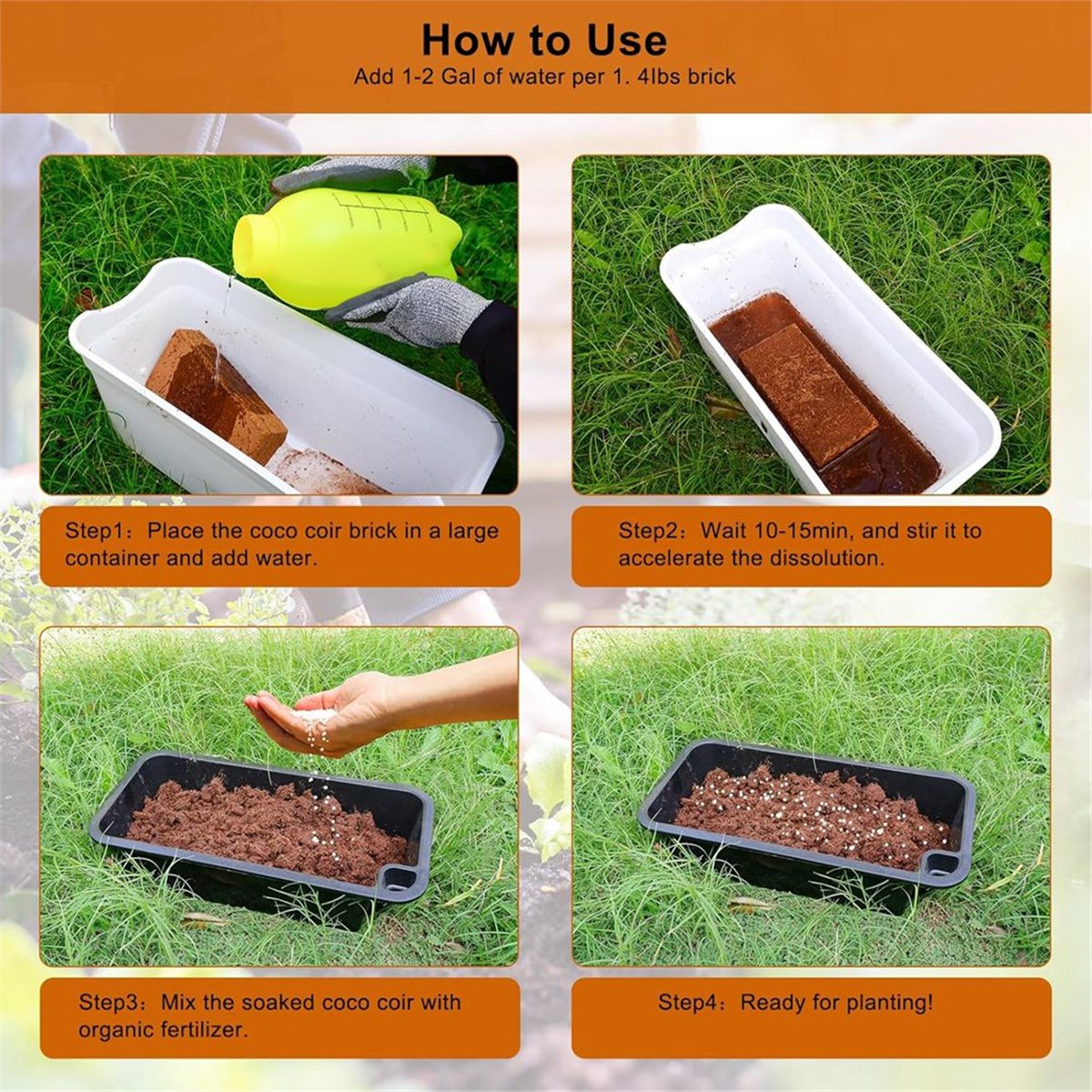 HITL 3 แพ็ค บล็อกใยมะพร้าวสำหร - Substrate Coconut Fiber บทวิจารณ์และราคา